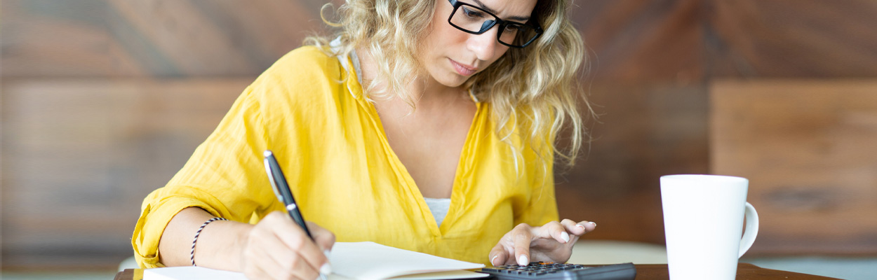 Young Woman Creating a Budget