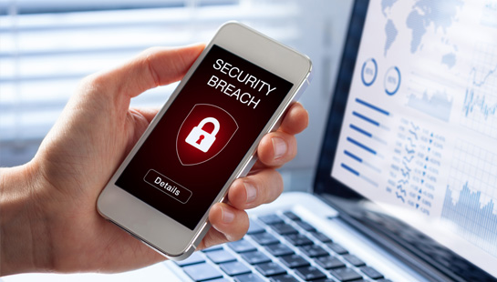 Mobile phone security concept